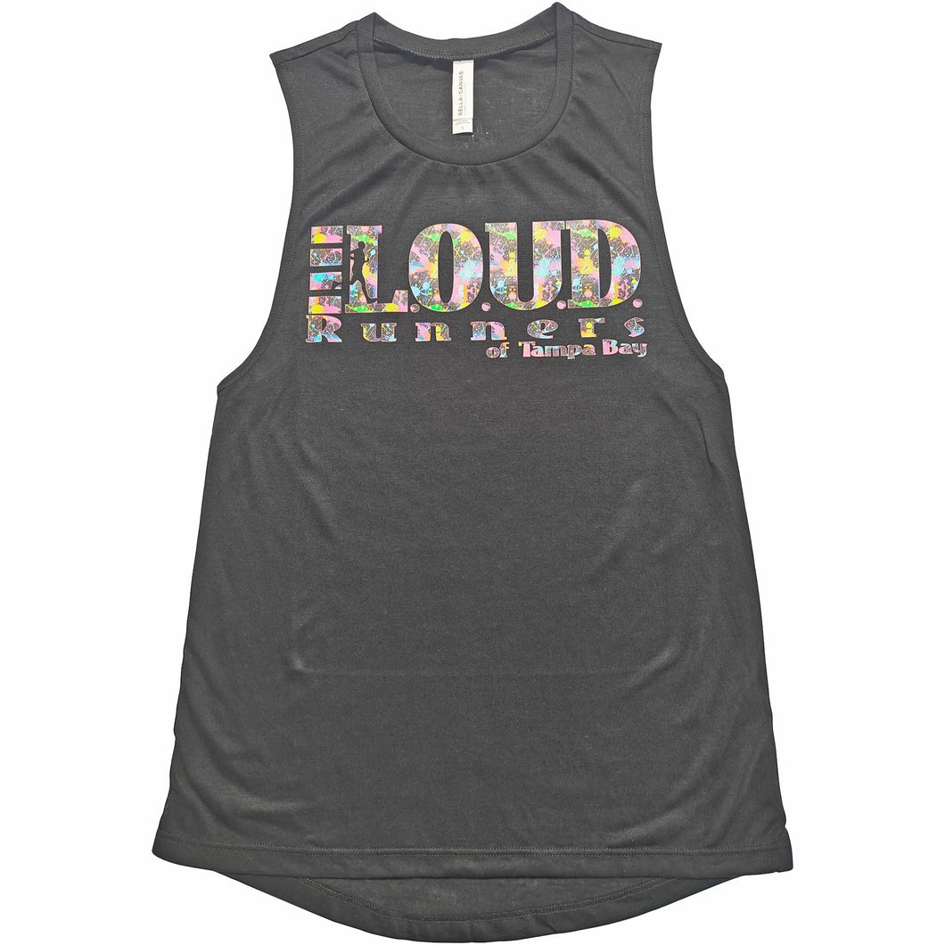 Women's Muscle Tank - Splatter paint